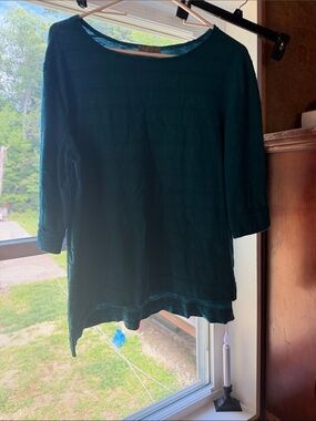 Habitat dark Teal Boatneck Three-Quarter Sleeve Tunic